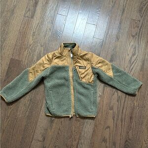 Under Armour Boys Olive and Khaki Fleece Jacket